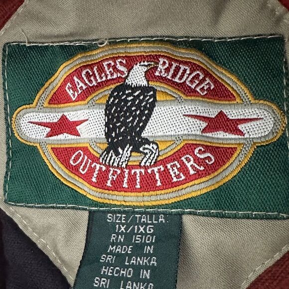 Eagles Ridge Outfitters Mens  Flannel Lined Vest -(Fishing / Hunting) size 1X - Picture 4 of 7